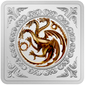 Silber Game of Thrones - Targaryen Siegel - 1 oz - Medallie 